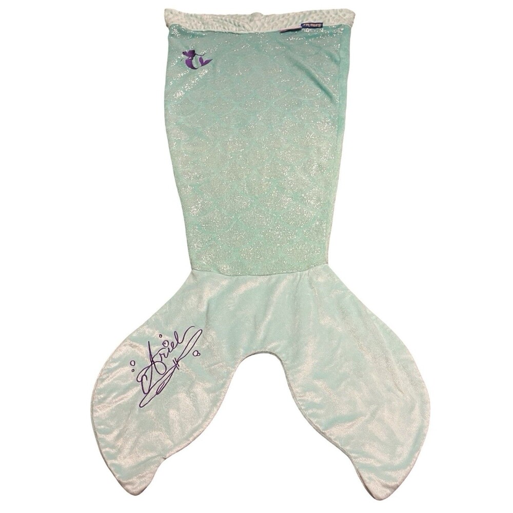 🔥 Blankie Tails Ariel Green Mermaid Tail Sleeping Bag EUC Kids One Size! 🔥